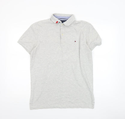Mens UK Size M Tommy Hilfiger Cotton Blend Polo Shirt