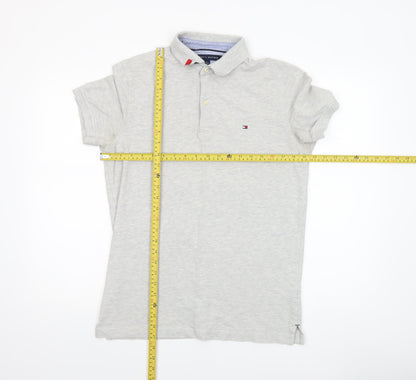 Mens UK Size M Tommy Hilfiger Cotton Blend Polo Shirt