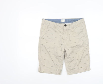 American Eagle Boys Beige Chino Shorts 14 Years Cotton Twill Casual
