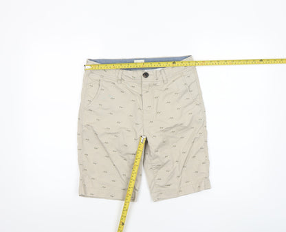 American Eagle Boys Beige Chino Shorts 14 Years Cotton Twill Casual