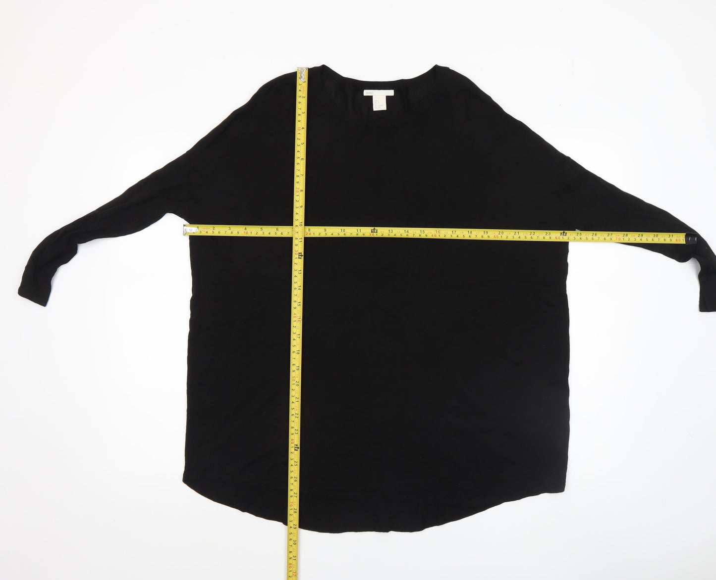 Womens UK Size 8 H&M Black Pullover Jumper