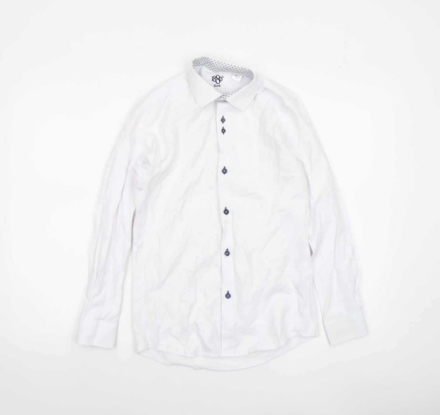 Boys UK Size 158 1880 Club White Dress Shirt Button-Up