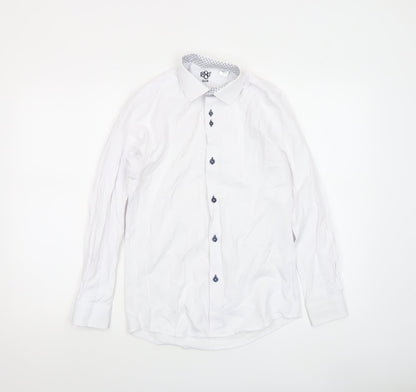 Boys UK Size 158 1880 Club White Dress Shirt Button-Up