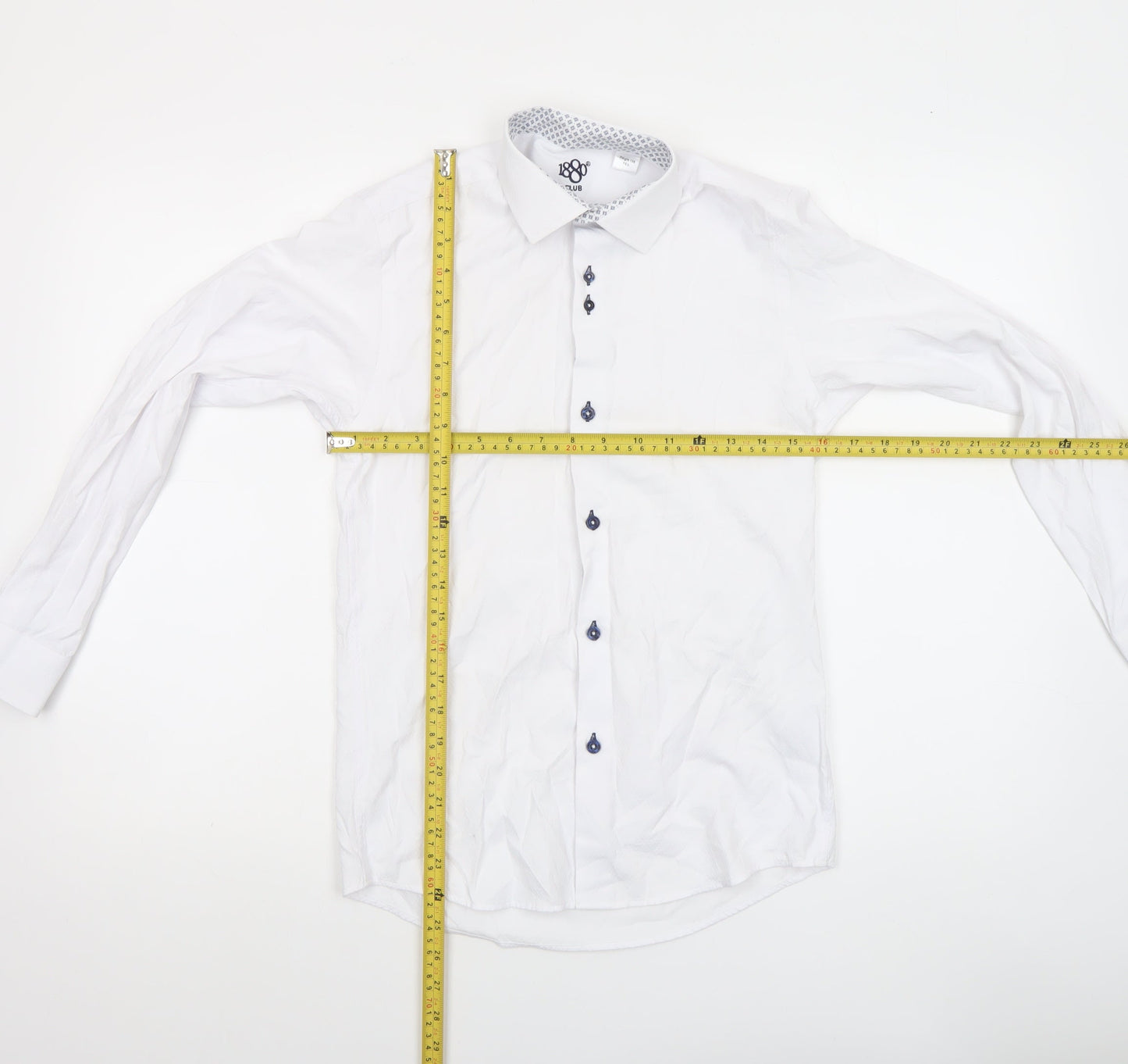Boys UK Size 158 1880 Club White Dress Shirt Button-Up