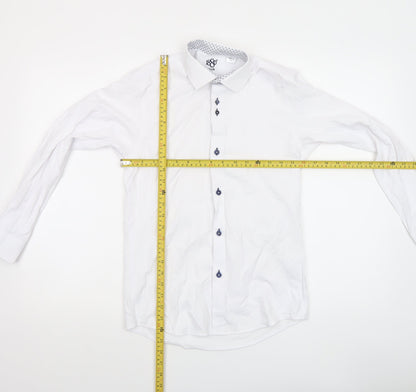 Boys UK Size 158 1880 Club White Dress Shirt Button-Up