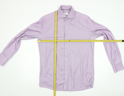 Mens UK Collar Size M Eterna Smart Purple  Dress Shirt
