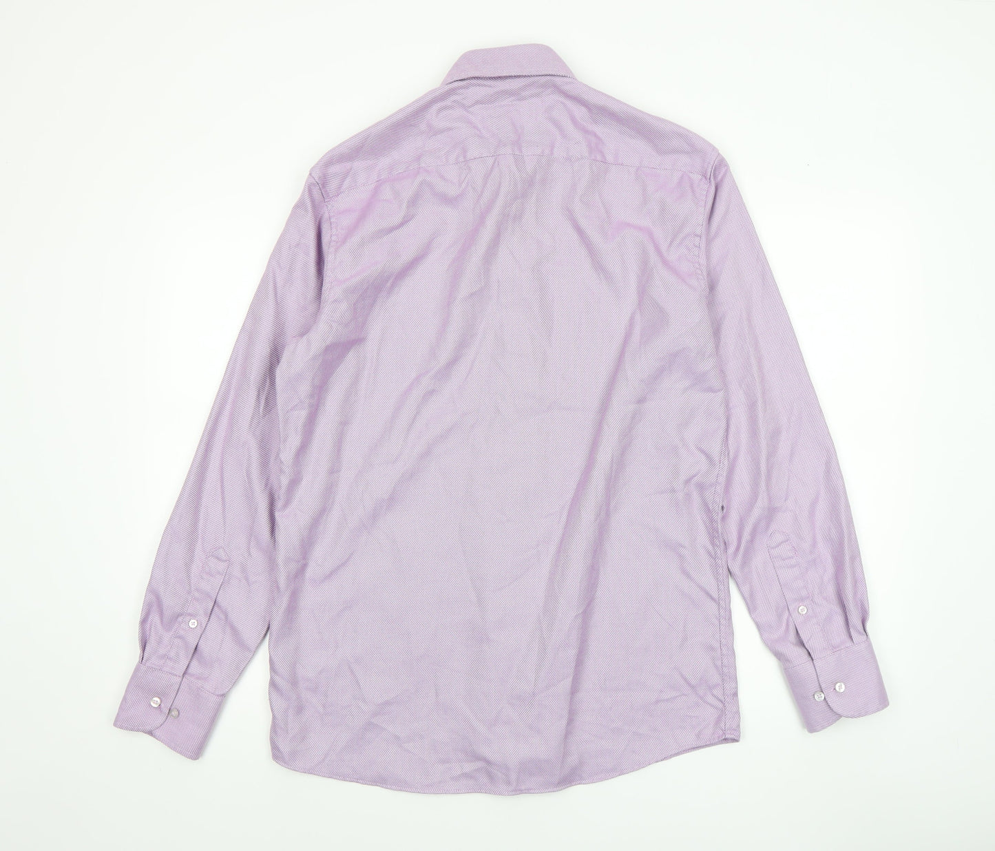 Mens UK Collar Size M Eterna Smart Purple  Dress Shirt