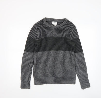Mens UK Size S H&M Grey Pullover Jumper
