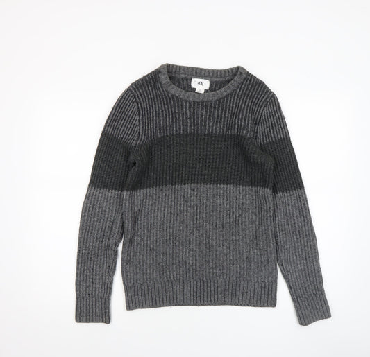 Mens UK Size S H&M Grey Pullover Jumper