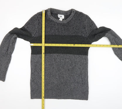Mens UK Size S H&M Grey Pullover Jumper