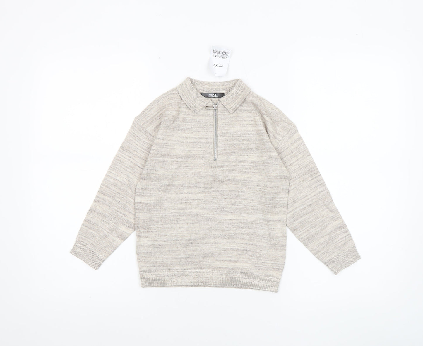 Boys UK Size 5 Years NEXT Beige Pullover Jumper