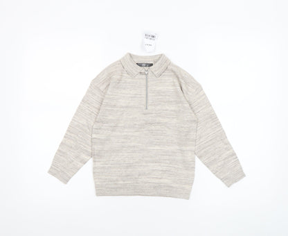 Boys UK Size 5 Years NEXT Beige Pullover Jumper
