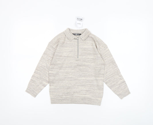 Boys UK Size 5 Years NEXT Beige Pullover Jumper