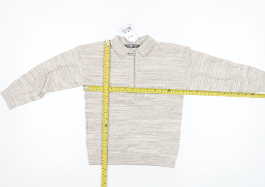 Boys UK Size 5 Years NEXT Beige Pullover Jumper