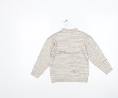 Boys UK Size 5 Years NEXT Beige Pullover Jumper