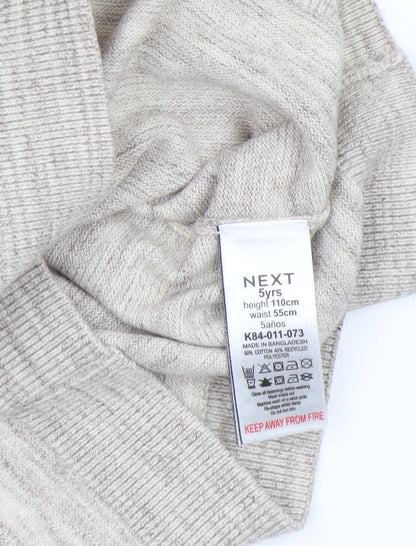 Boys UK Size 5 Years NEXT Beige Pullover Jumper