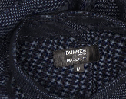 Dunnes Stores Men’s Blue Regular Fit Long Sleeve Button-Up Shirt M