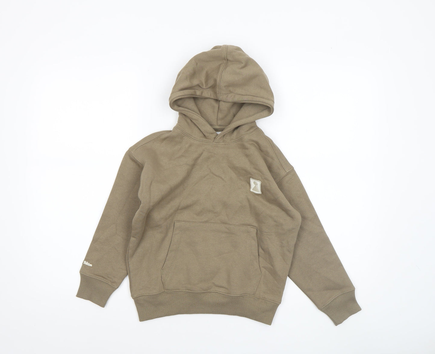 Boys UK Size 6-7 Years Zara Beige Pullover Hoodie