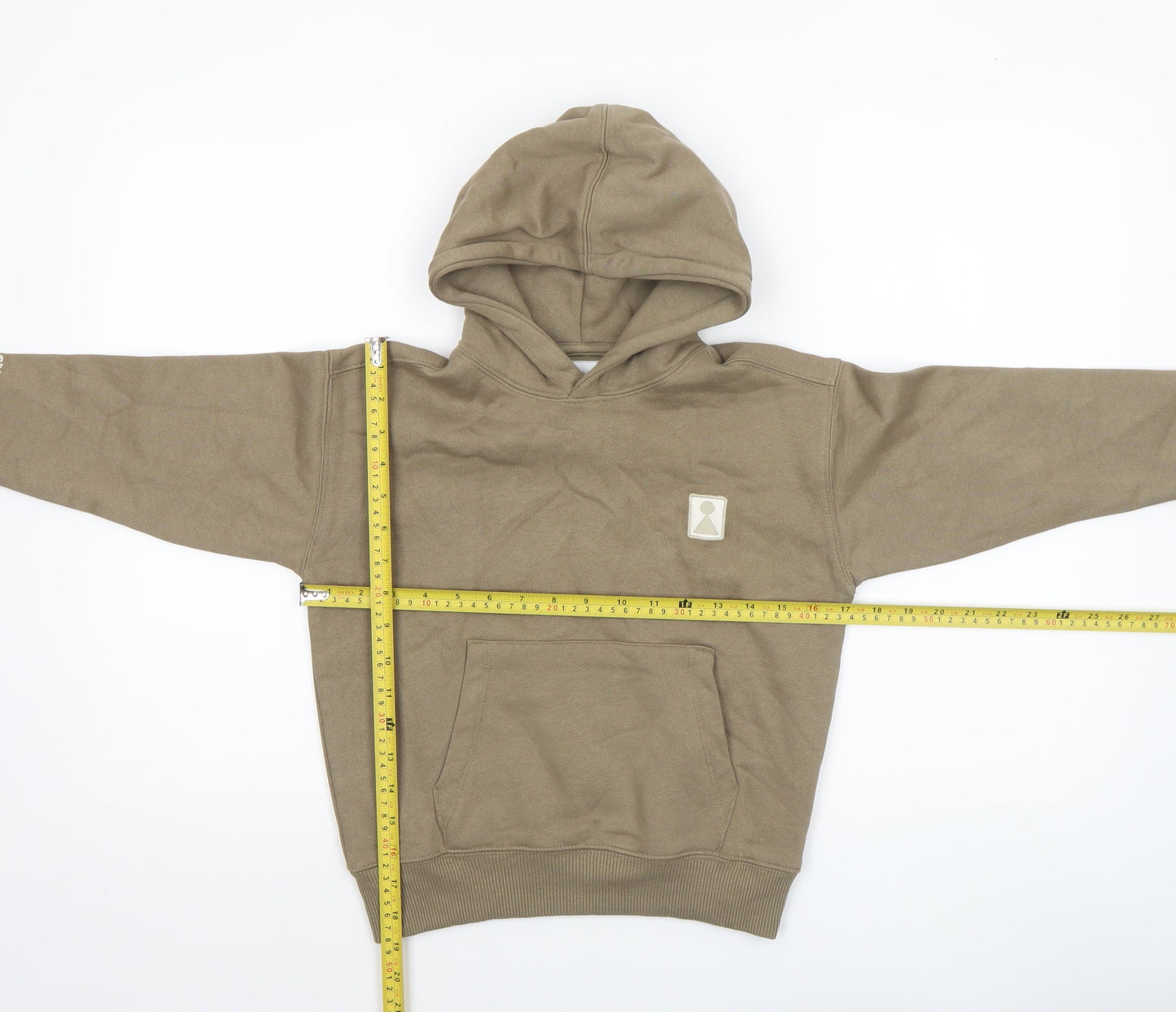 Boys UK Size 6-7 Years Zara Beige Pullover Hoodie