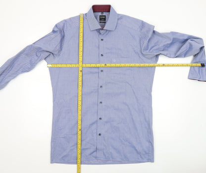 Mens UK Collar Size 15.75 Olymp Smart Blue  Dress Shirt
