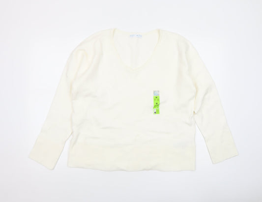 Womens UK Size 12 Primark Ivory Pullover Jumper