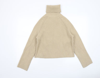 Womens UK Size S H&M Beige Pullover Jumper