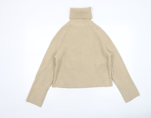 Womens UK Size S H&M Beige Pullover Jumper