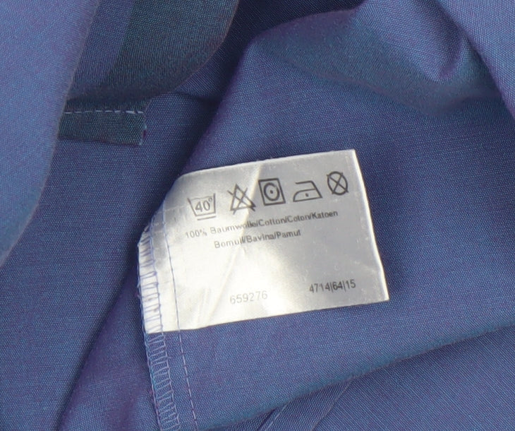 Mens UK Collar Size 15.5 MARVELIS Smart Blue  Dress Shirt