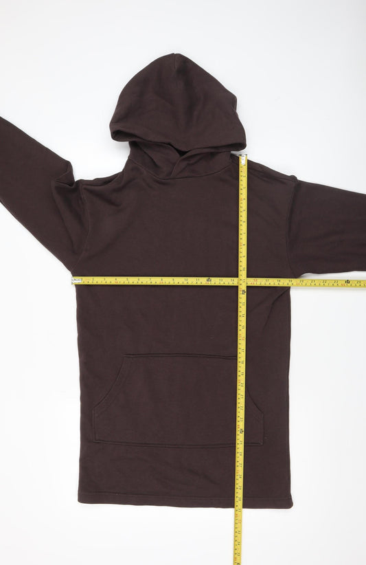 Womens UK Size 2XS H&M Brown Pullover Hoodie