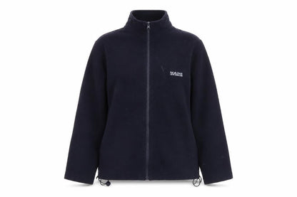 Front view of Maine New England Women's Blue Fleece Full Zip Jacket, size 12