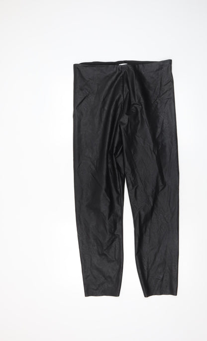 Womens UK Size 16 Gallery Slim Fit Leggings Black Trousers