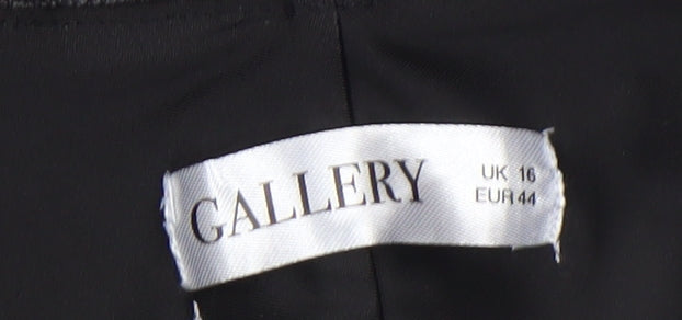 Womens UK Size 16 Gallery Slim Fit Leggings Black Trousers