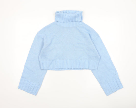 Womens UK Size 8 H&M Blue Pullover Jumper