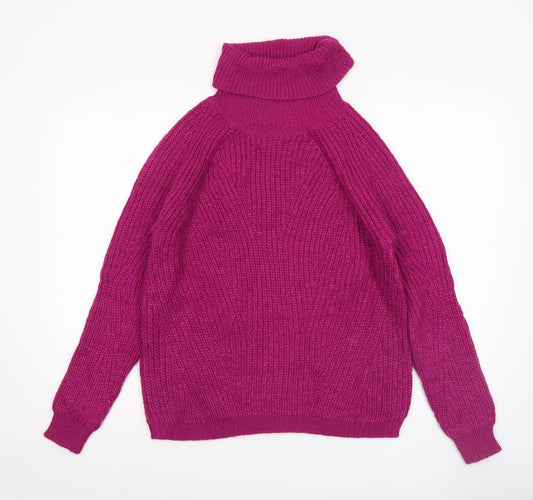 Womens UK Size XS Primark Pink Pullover Jumper