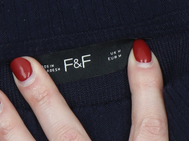 Womens UK Size M F&F Blue Pullover Jumper
