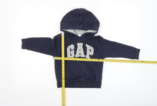 Boys UK Size 3 Years Gap Blue Pullover Hoodie