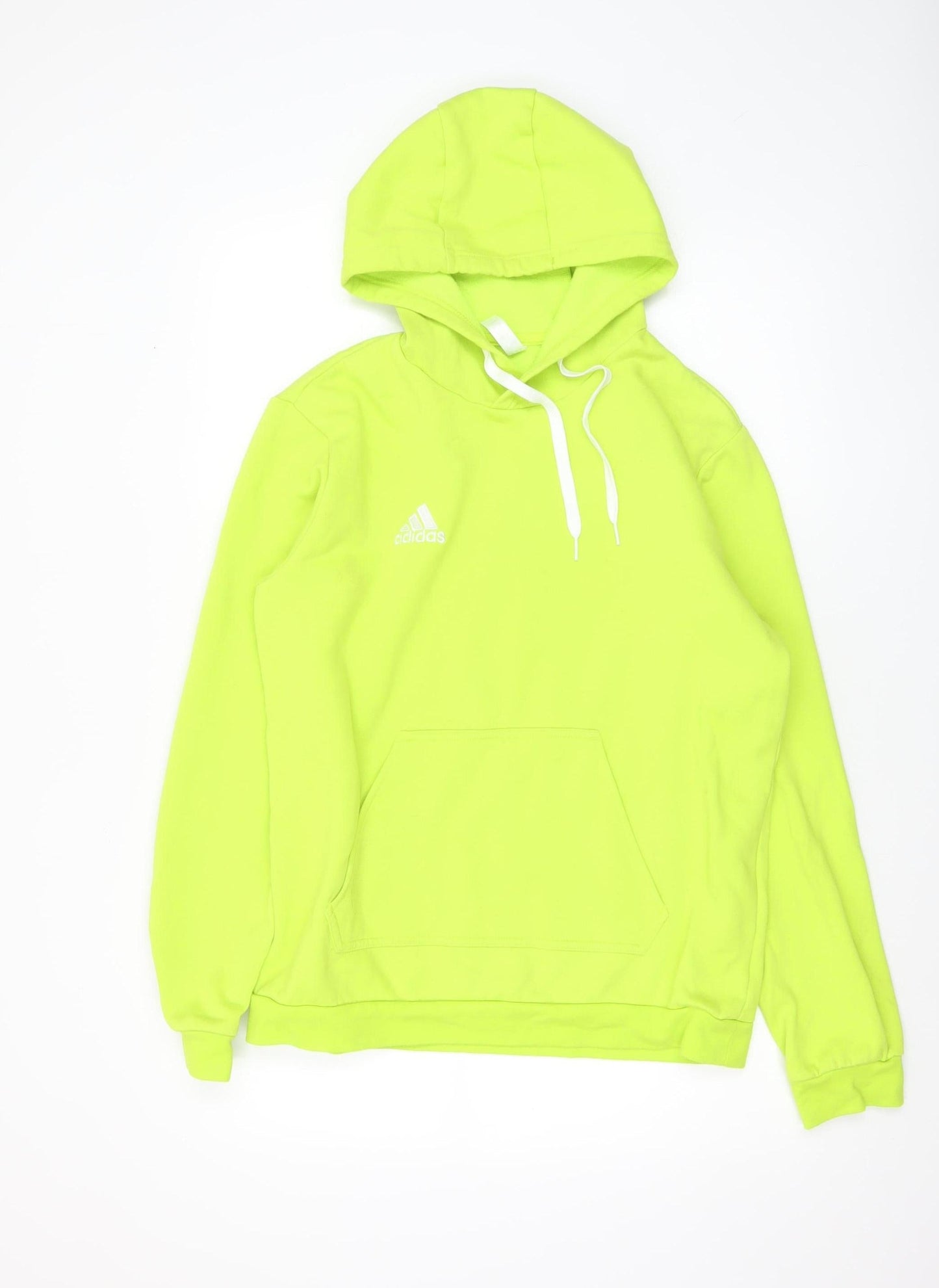 Mens UK Size M adidas Yellow Pullover Hoodie