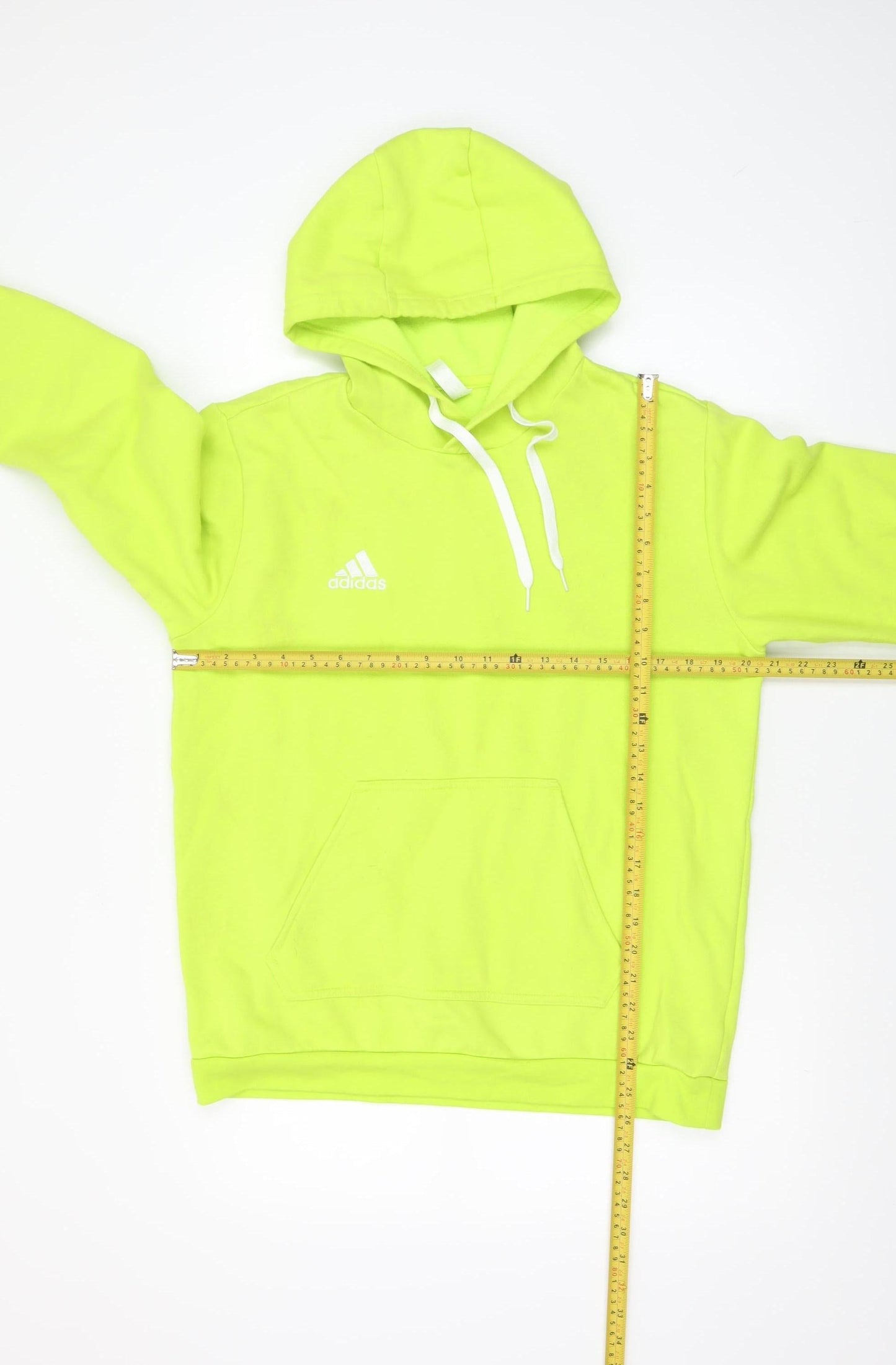 Mens UK Size M adidas Yellow Pullover Hoodie
