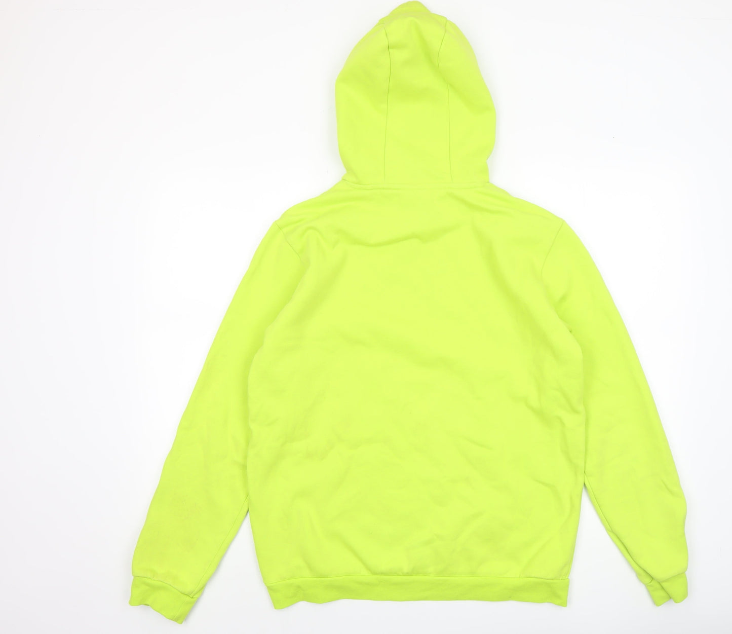 Mens UK Size M adidas Yellow Pullover Hoodie