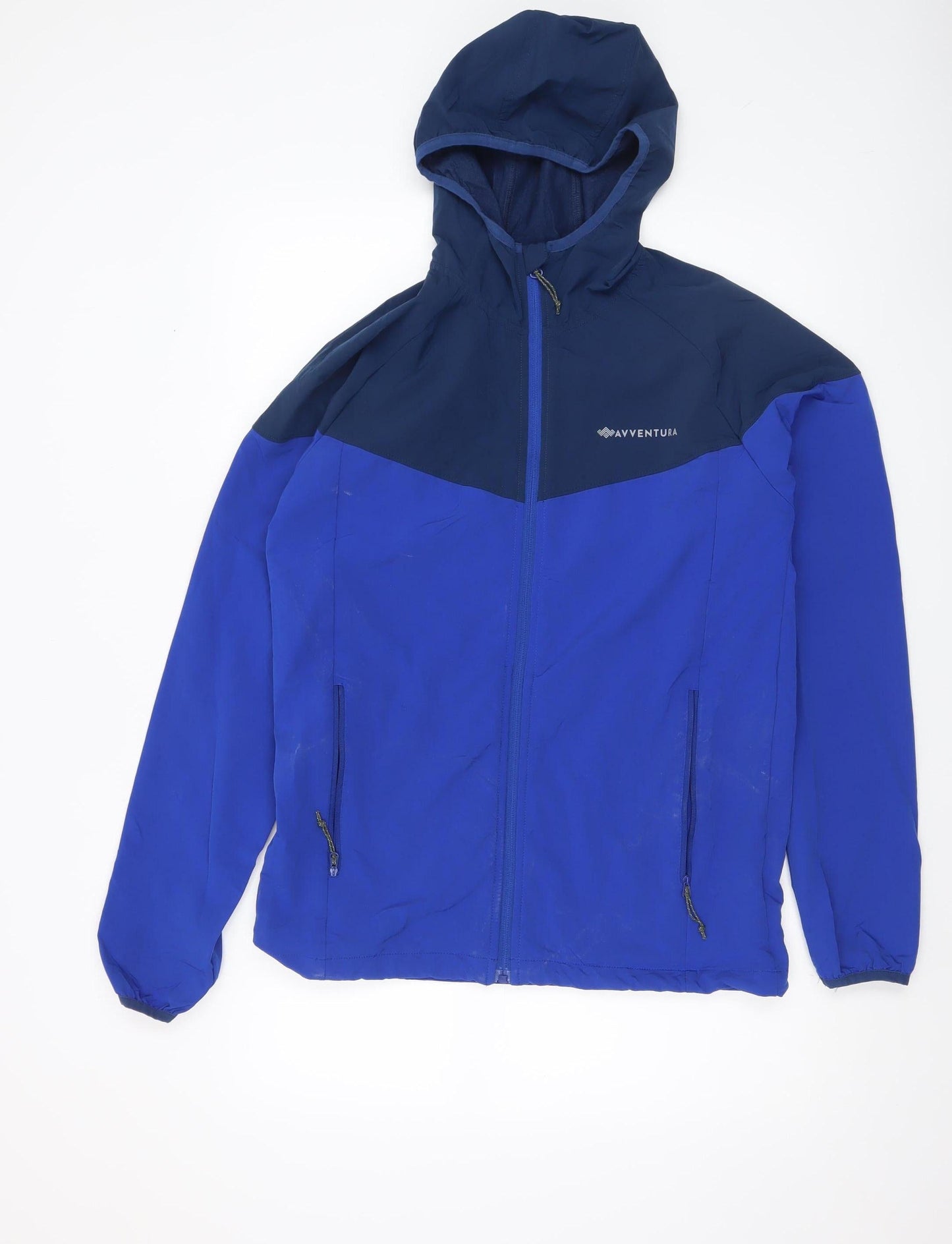 Mens UK Size M Avventura Blue Windbreaker Coat