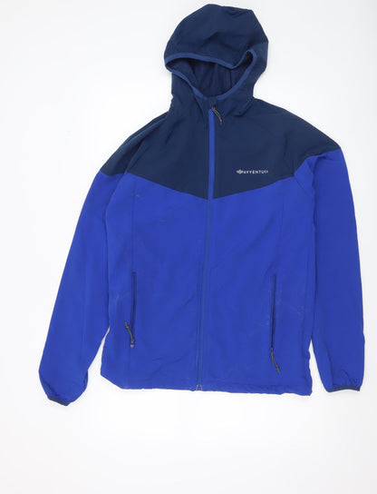 Mens UK Size M Avventura Blue Windbreaker Coat