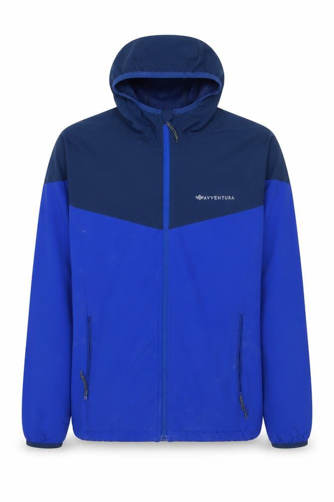Mens UK Size M Avventura Blue Windbreaker Coat