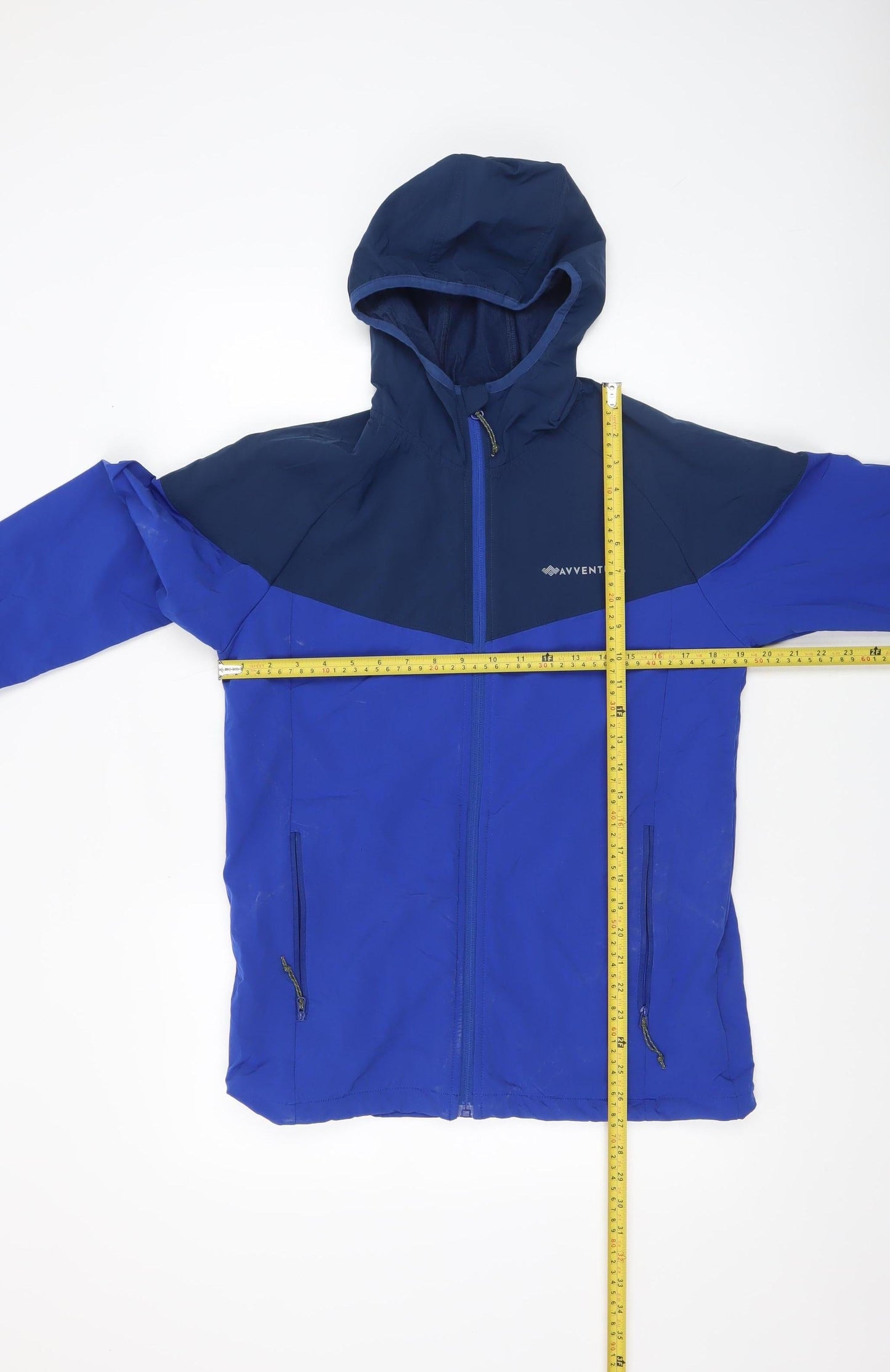 Mens UK Size M Avventura Blue Windbreaker Coat