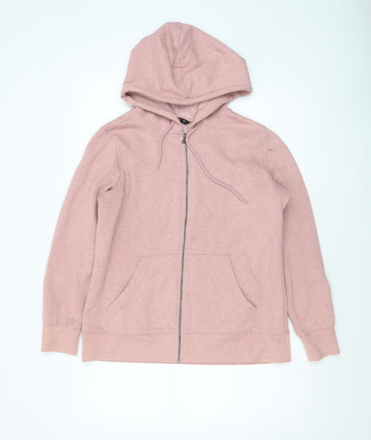 Womens UK Size M Dunnes Pink Full Zip Hoodie