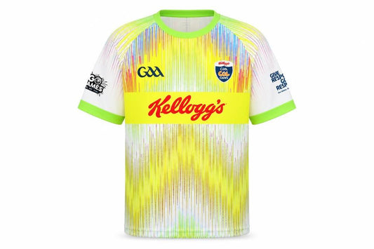 Front view of Masita boys’ multicoloured gaa kellogg’s jersey t-shirt 5 years