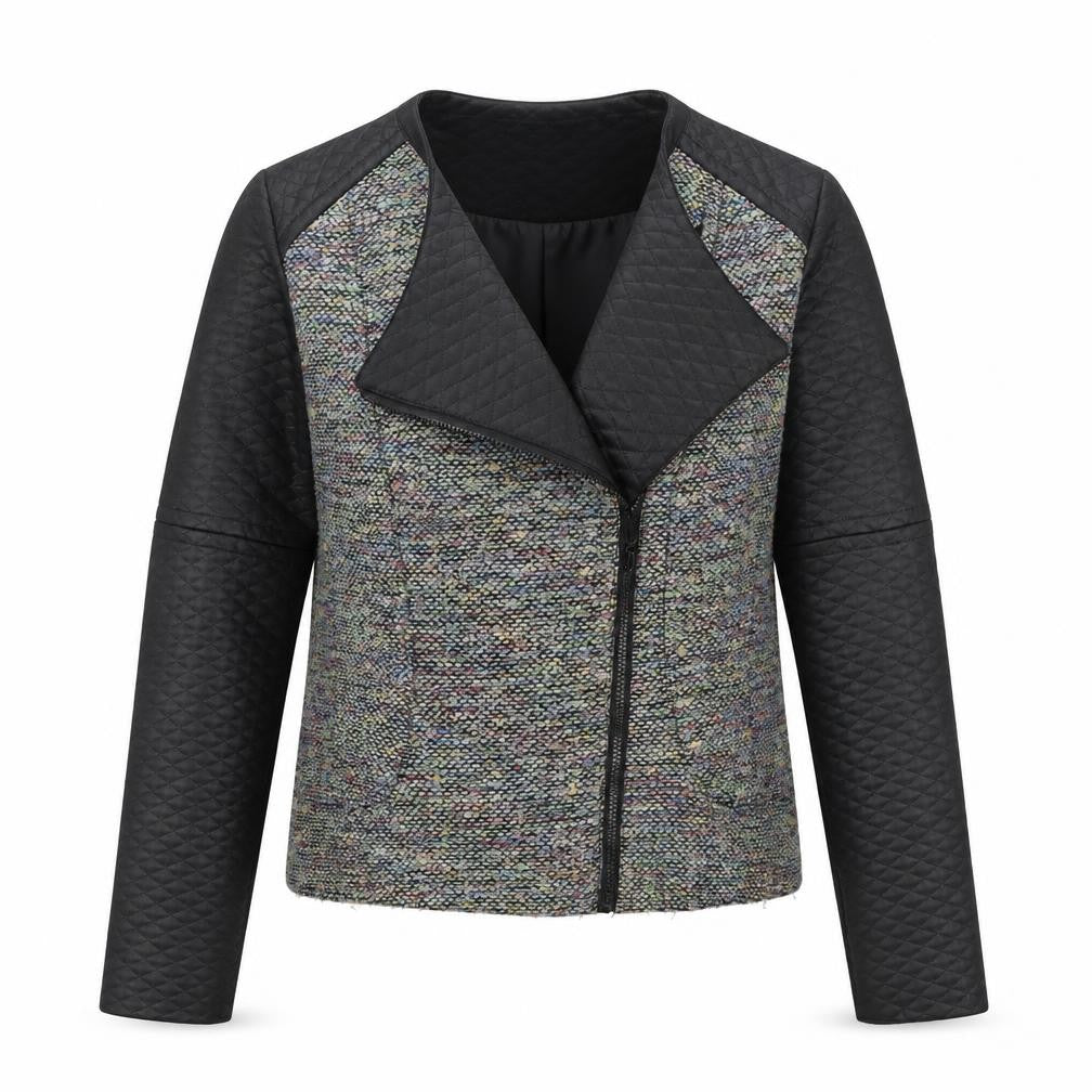 Womens UK Size 16 Atmosphere Multicoloured Biker Coat