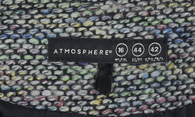 Womens UK Size 16 Atmosphere Multicoloured Biker Coat