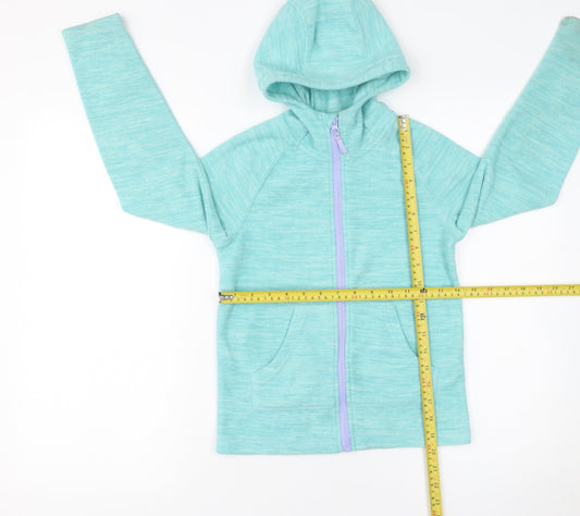 Girls UK Size 9-10 Years Mountain Warehouse Green Full Zip Hoodie