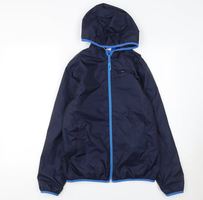 Boys UK Size 14 Years Quechua Blue Windbreaker Coat
