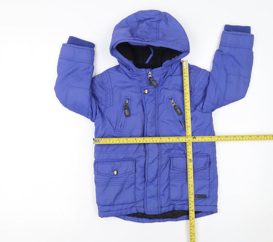 Girls UK Size 4-5 Years RJR John Rocha Blue Puffer Jacket